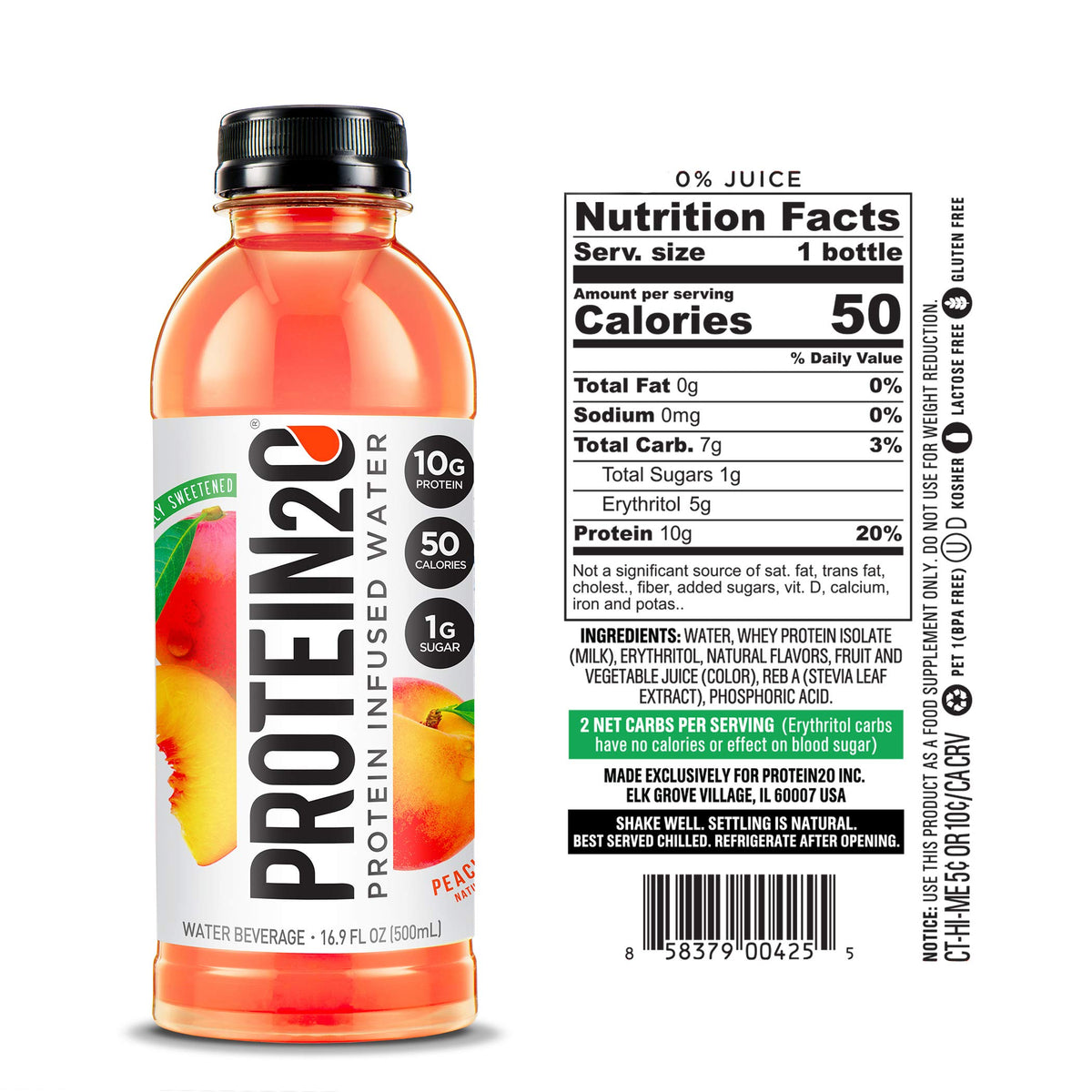 Whey Protein Infused Water Variety Pack 16.9 oz 12 Count I599245