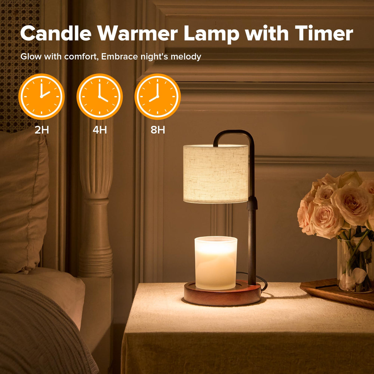 Dimmable Candle Warmer Lamp with Timer U137035