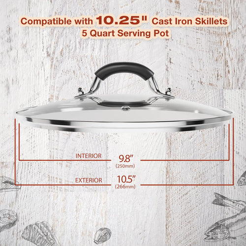 10.25 Inch Tempered Glass Lid G37977