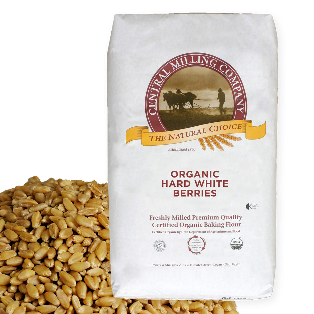 Organic Hard White Wheat Berries 25 lbs U6835