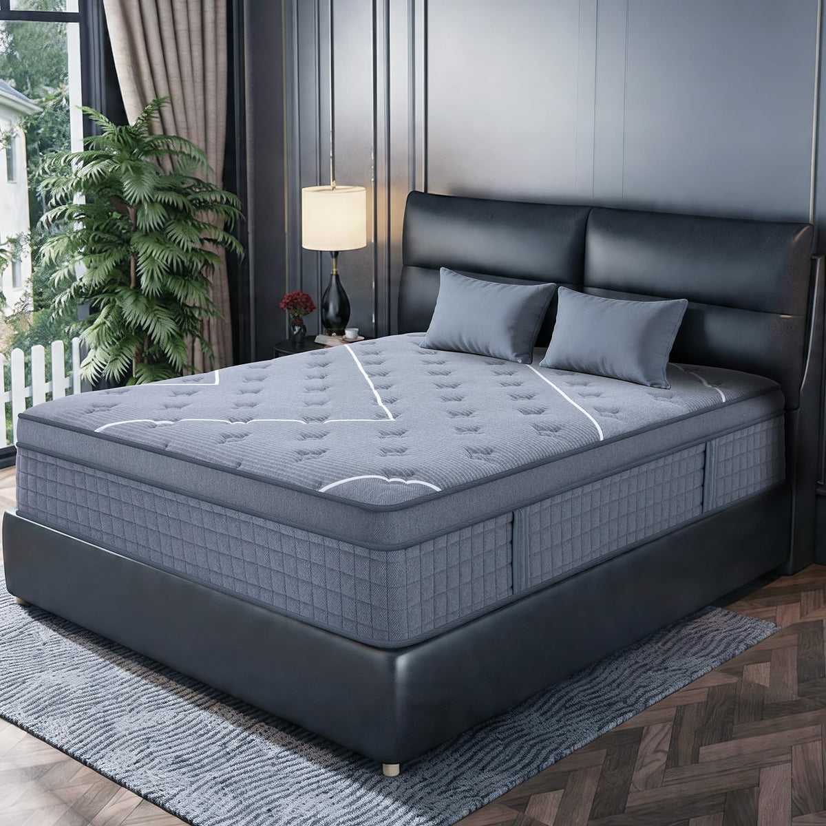 Full Size 12 Inch Gel Memory Foam Pocket Spring Mattress B3593