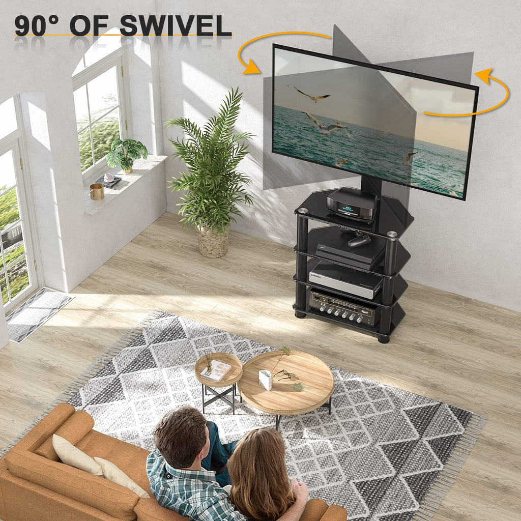 4-Tiers Swivel TV Stand for 32-70 inch TVs N8179