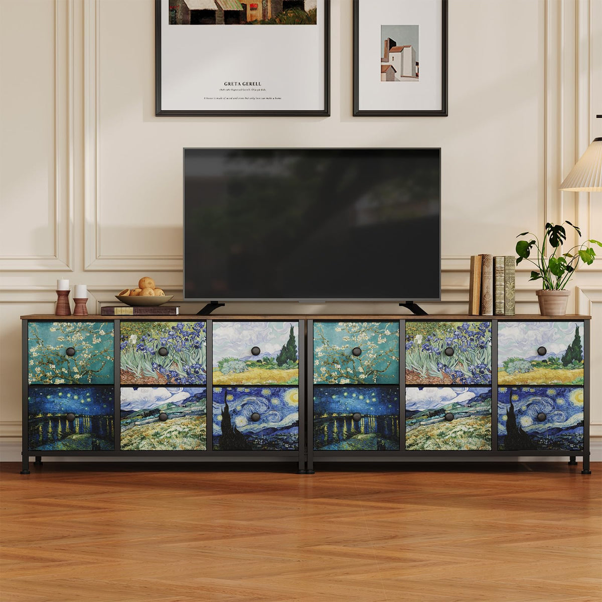 6 Drawer Dresser with Fabric Storage Drawer R978