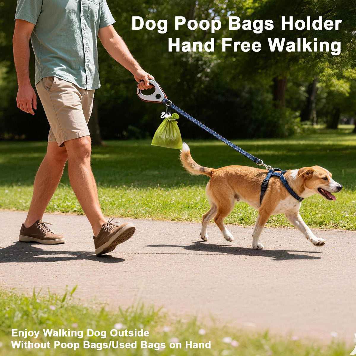 Dog Poop Bag Holder Leash Clip Dispenser Q3626