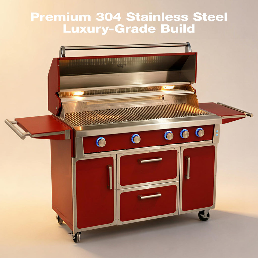 49" 304 Stainless Steel Gas Grill 4 Burner 99,000 BTU S9972