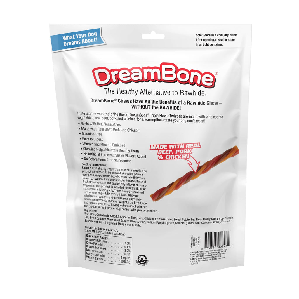 Rawhide-Free Dog Treats with Real Protein, 25 Count M42277
