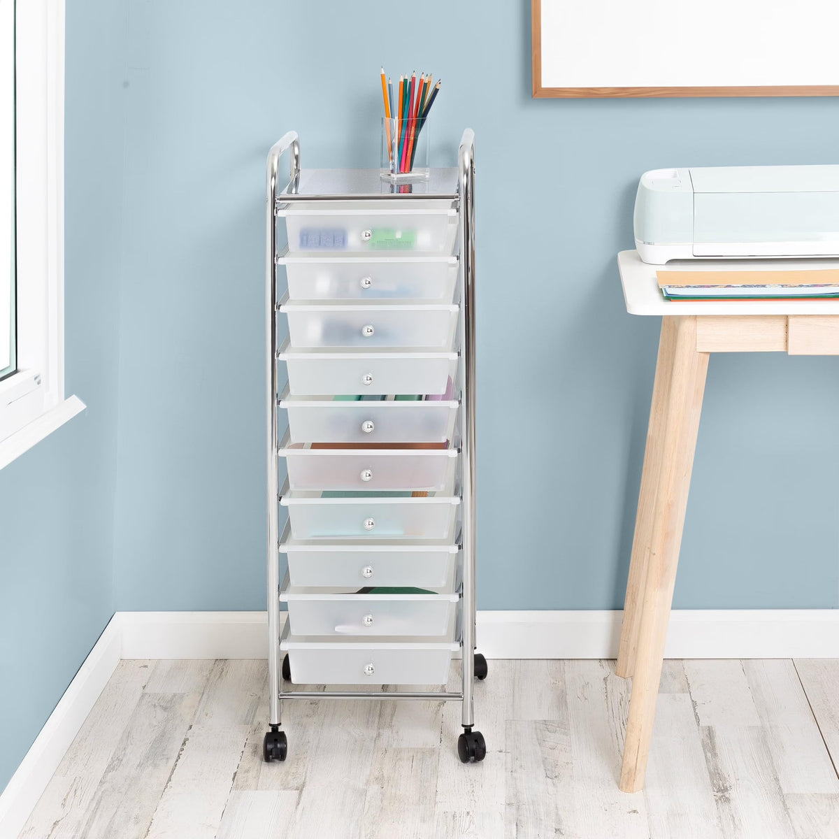 10 Drawer Rolling Storage Cart X378