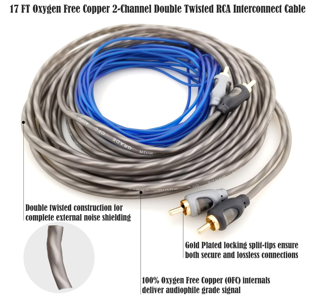 4 AWG 100% Copper Car Audio Amp Wire Kit M1202