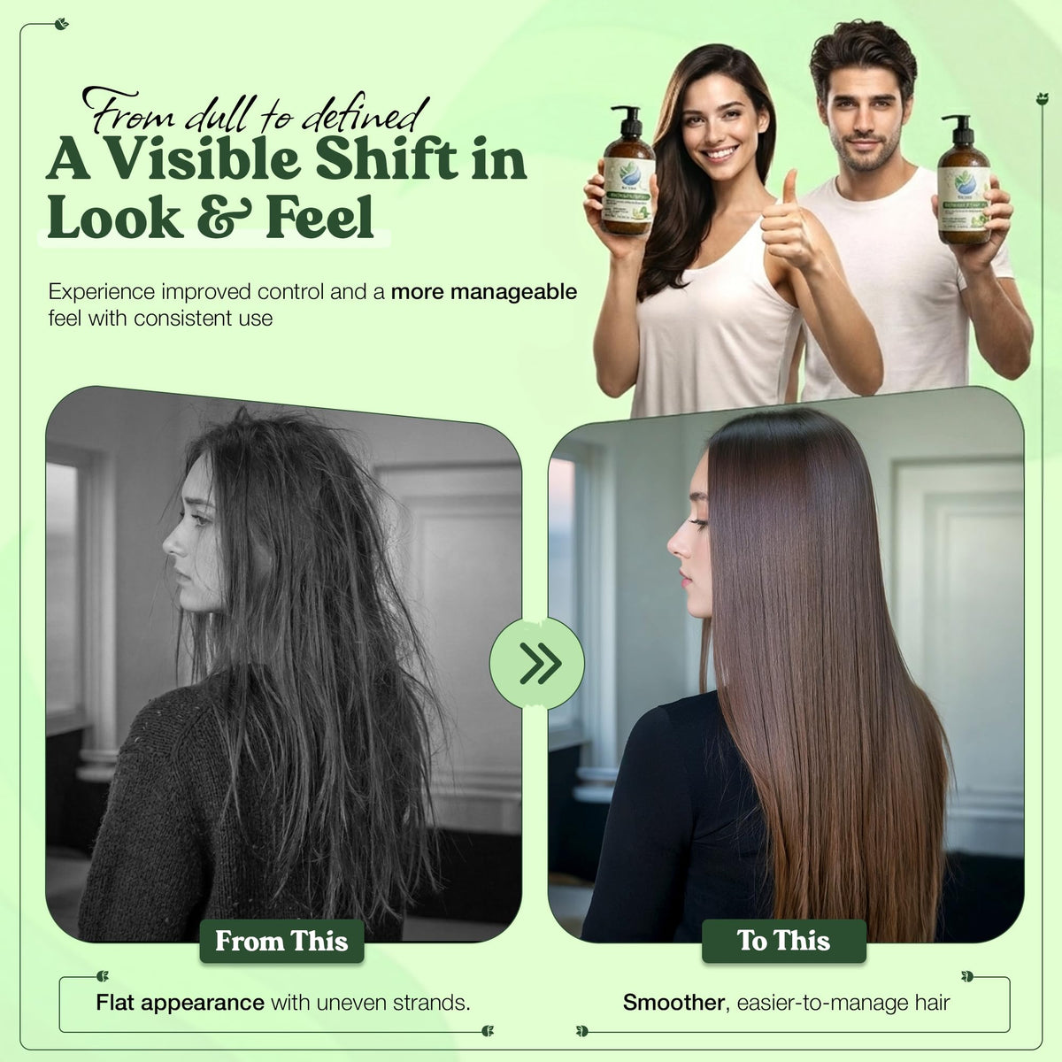 Sulfate Free Shampoo and Hair Conditioner Set C154