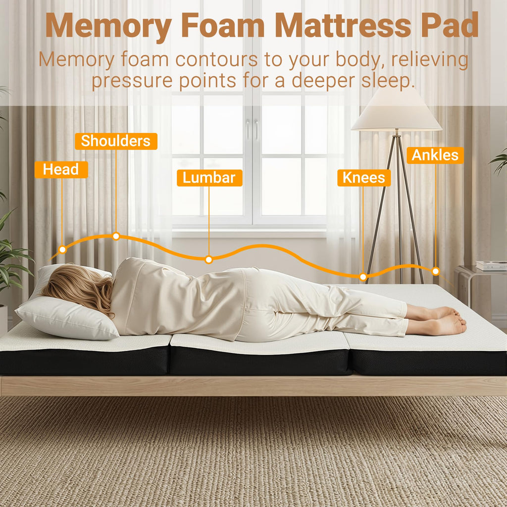 Foldable Twin Memory Foam Mattress P464293