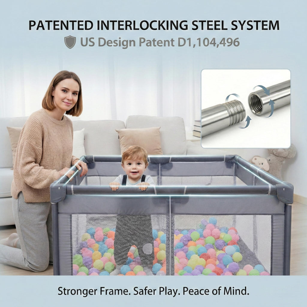 Baby Playpen 50x50 Grey E7158