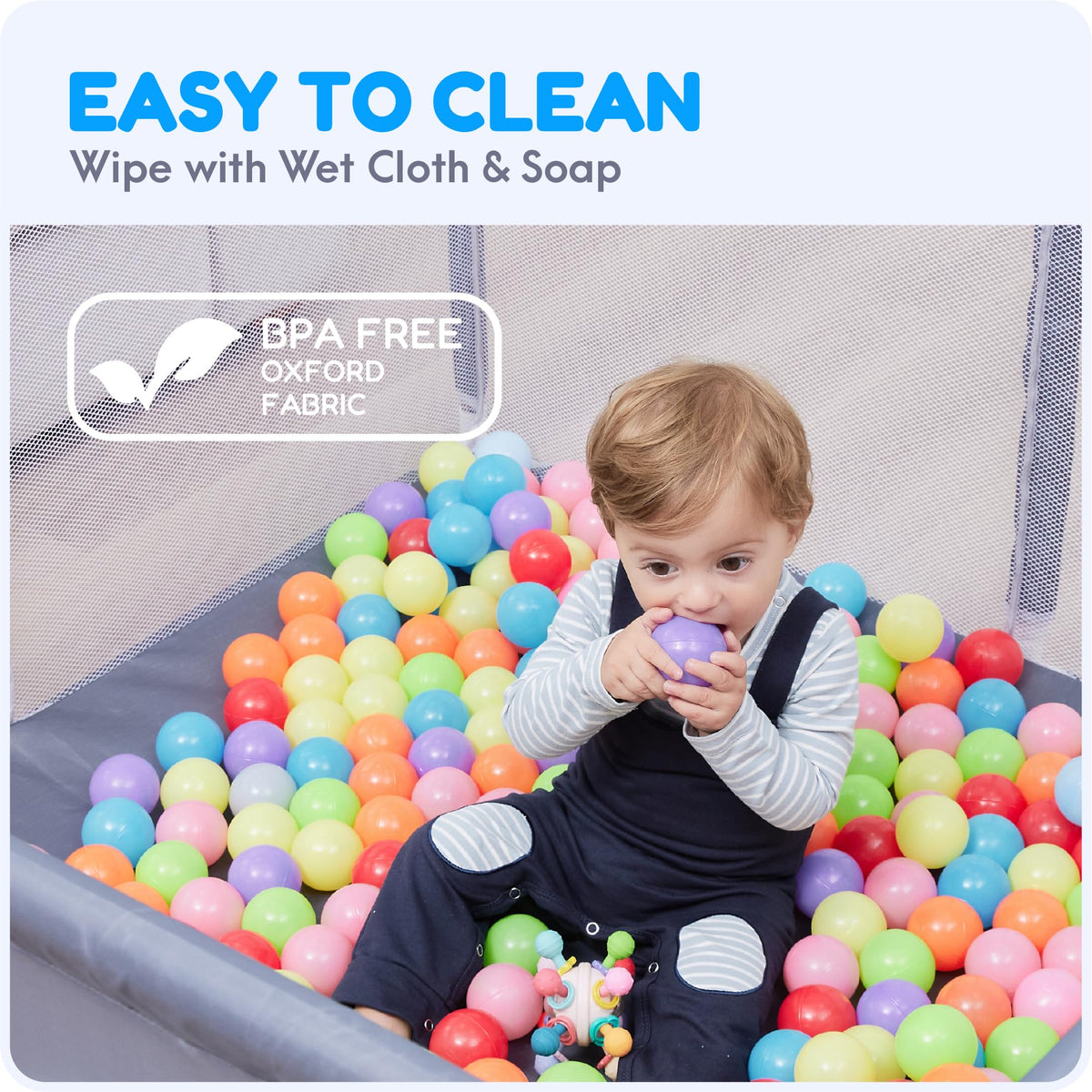 Baby Playpen 50x50 Grey E7158