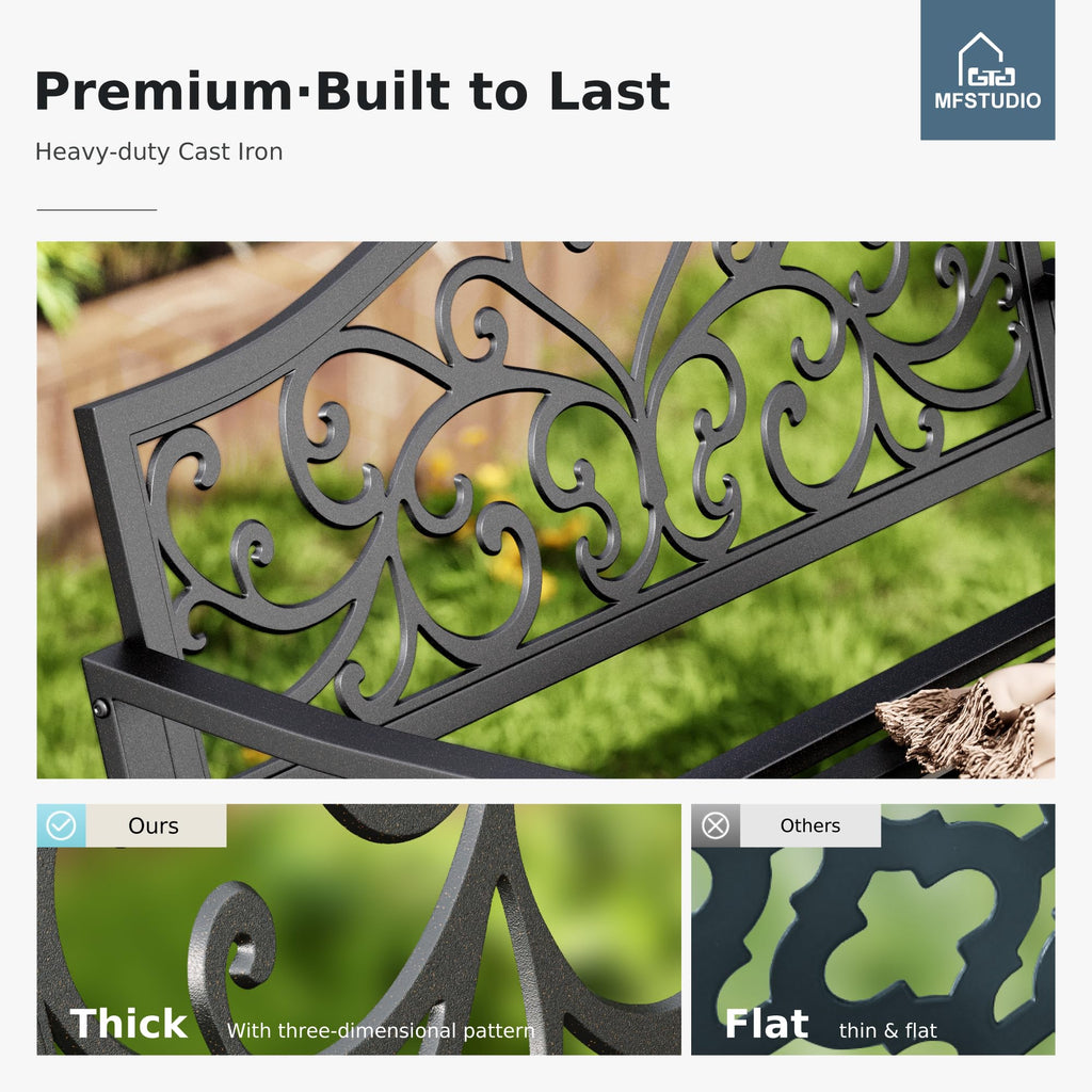 Cast Iron Outdoor Garden Bench P64985