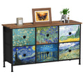 6 Drawer Dresser with Fabric Storage Drawer R978