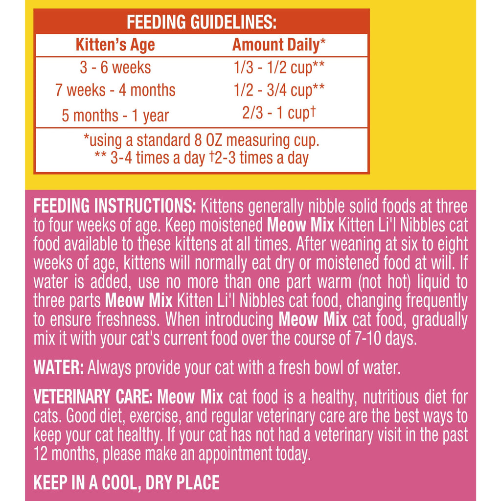 Dry Cat Food for Kittens, 4 Bags M22401