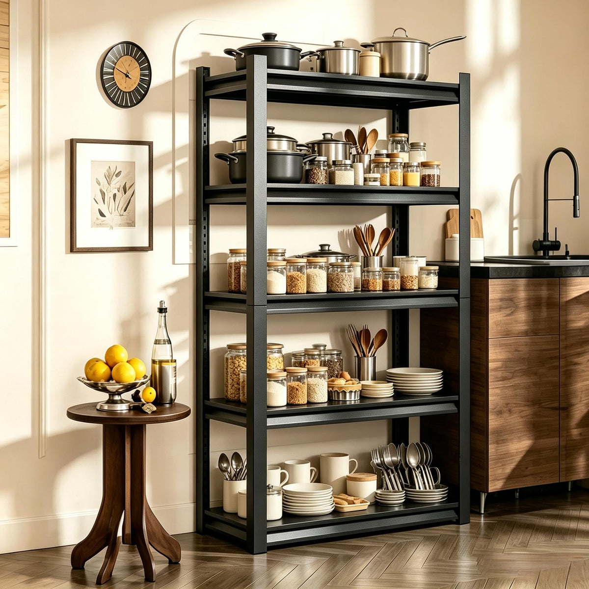 5 Tier Heavy Duty Metal Bookshelf Z71526