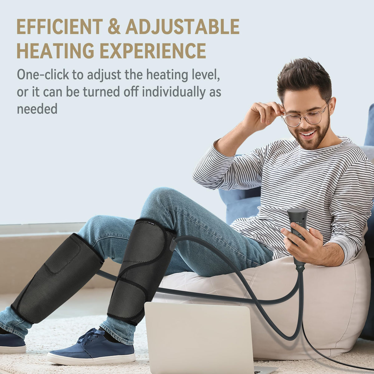 Air Compression Leg Massager with Heat V62549