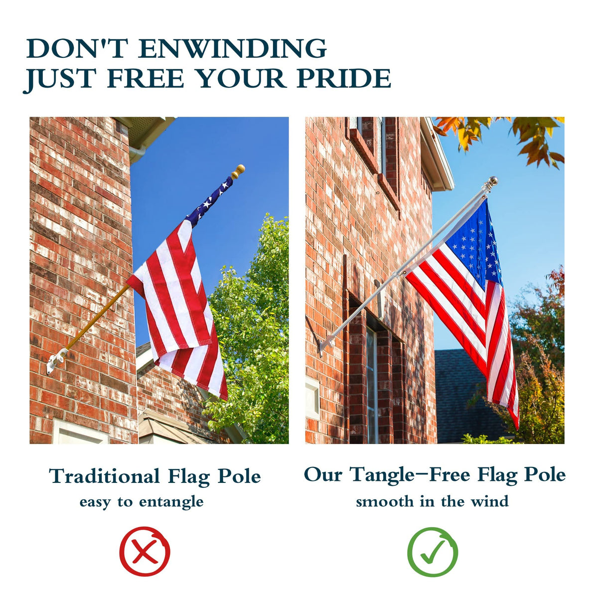 Aluminum 6FT Flag Pole Holder Q9298