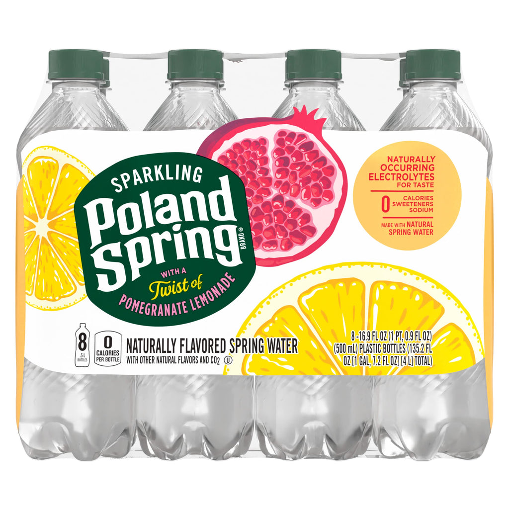 Sparkling Water Pomegranate Lemonade 16.9 oz Bottles Pack of 8 B245