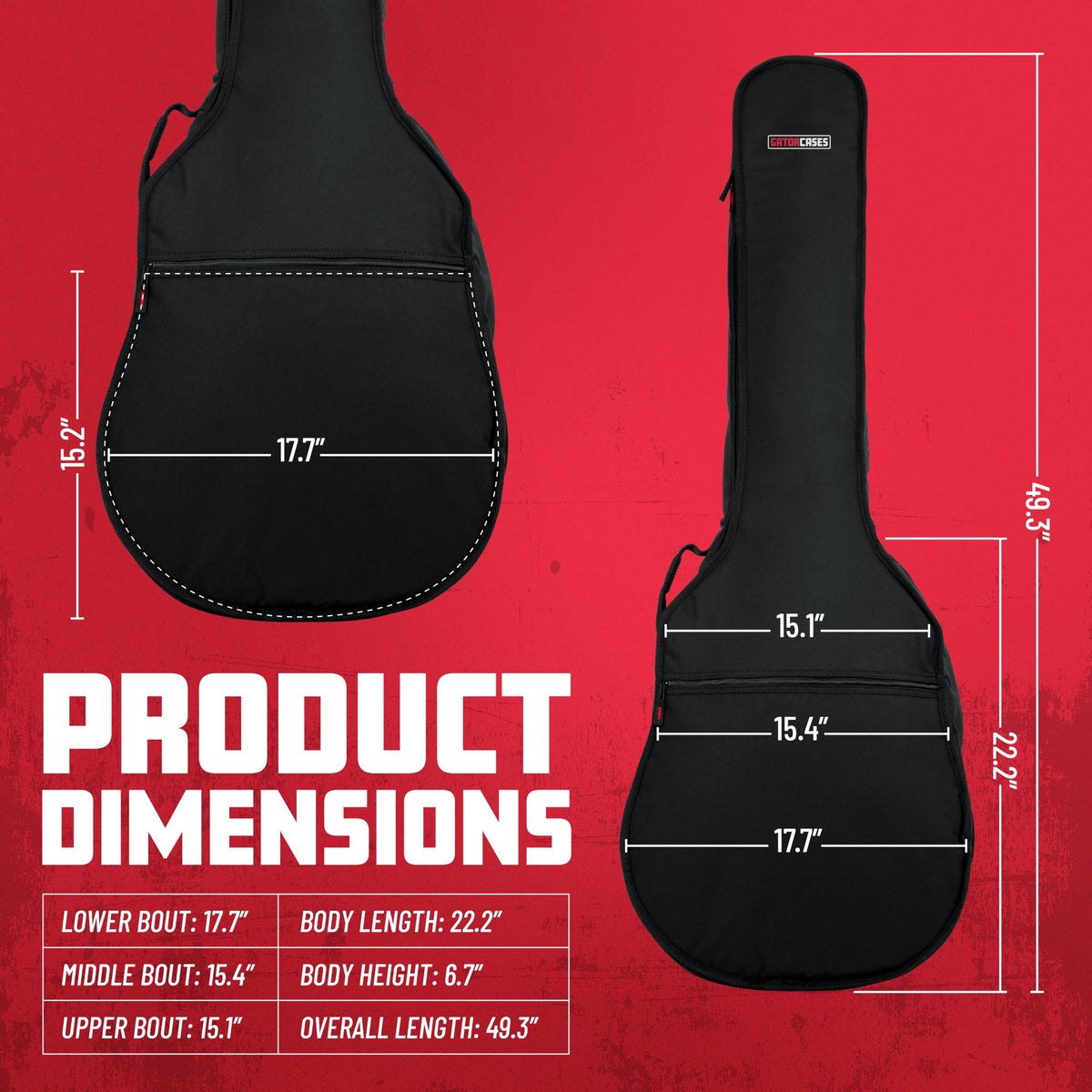 Foam Padded Acoustic Bass Guitar Gig Bag Z337716