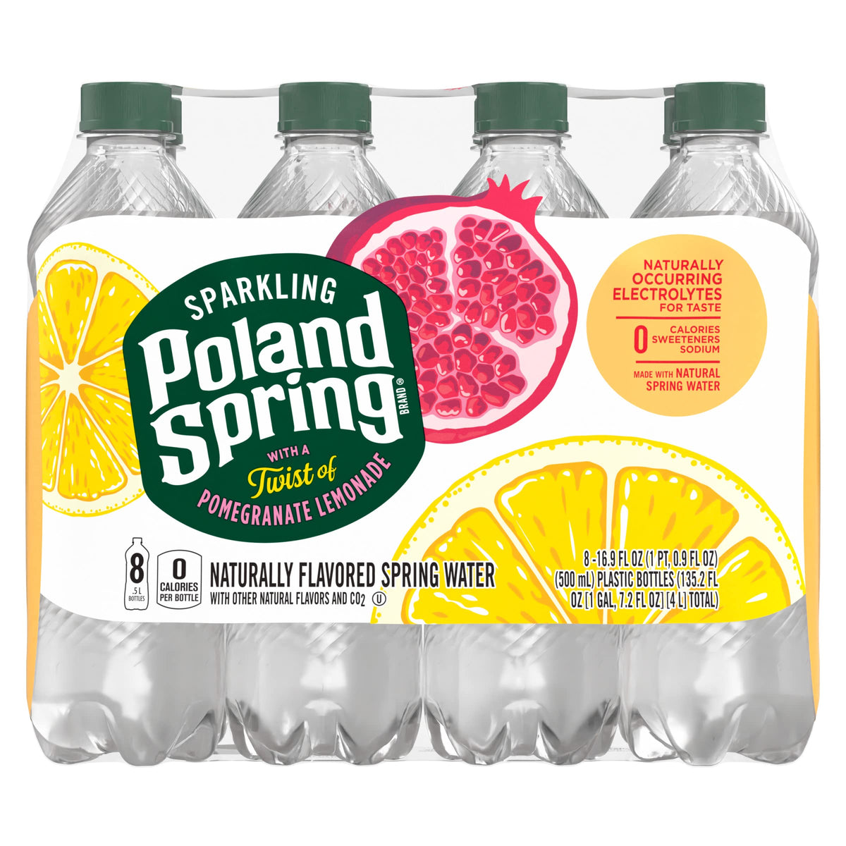Sparkling Water Pomegranate Lemonade 16.9 oz Bottles Pack of 8 B245