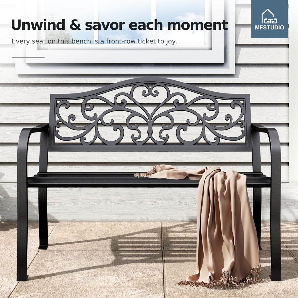 Cast Iron Outdoor Garden Bench P64985