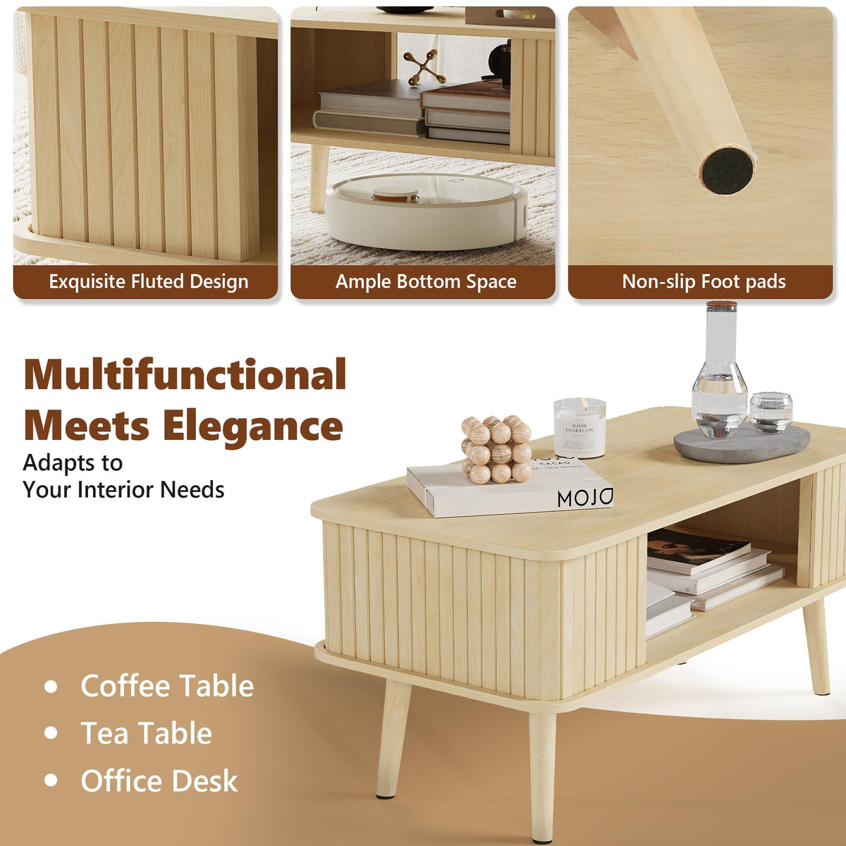 Coffee Table with Storage C35788