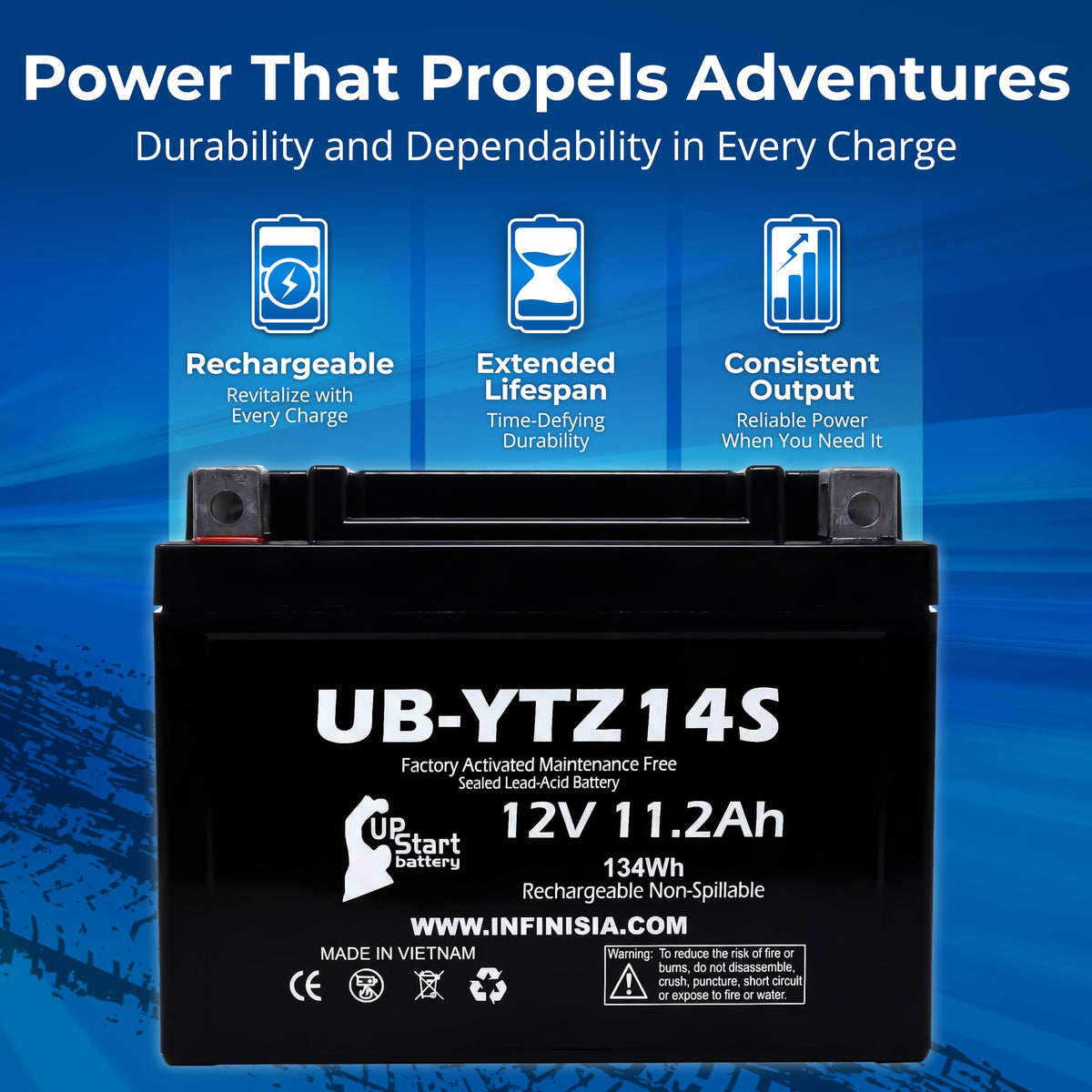 12V 11.2Ah Battery A801