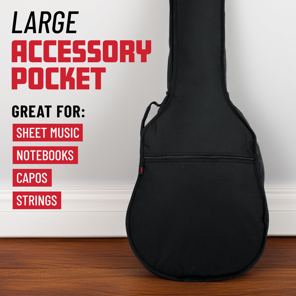 Foam Padded Acoustic Bass Guitar Gig Bag Z337716