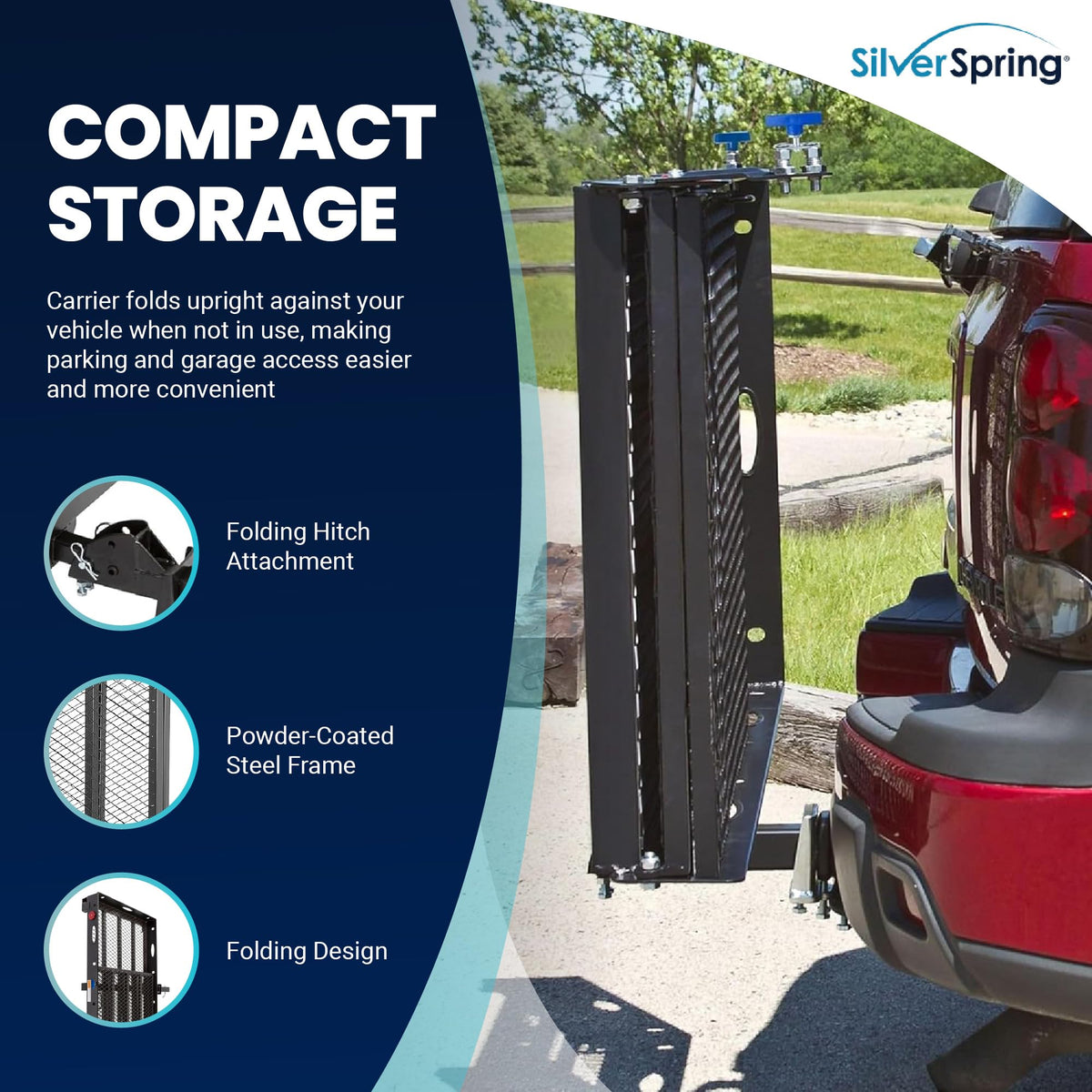 Folding Steel Wheelchair Scooter Carrier B867146