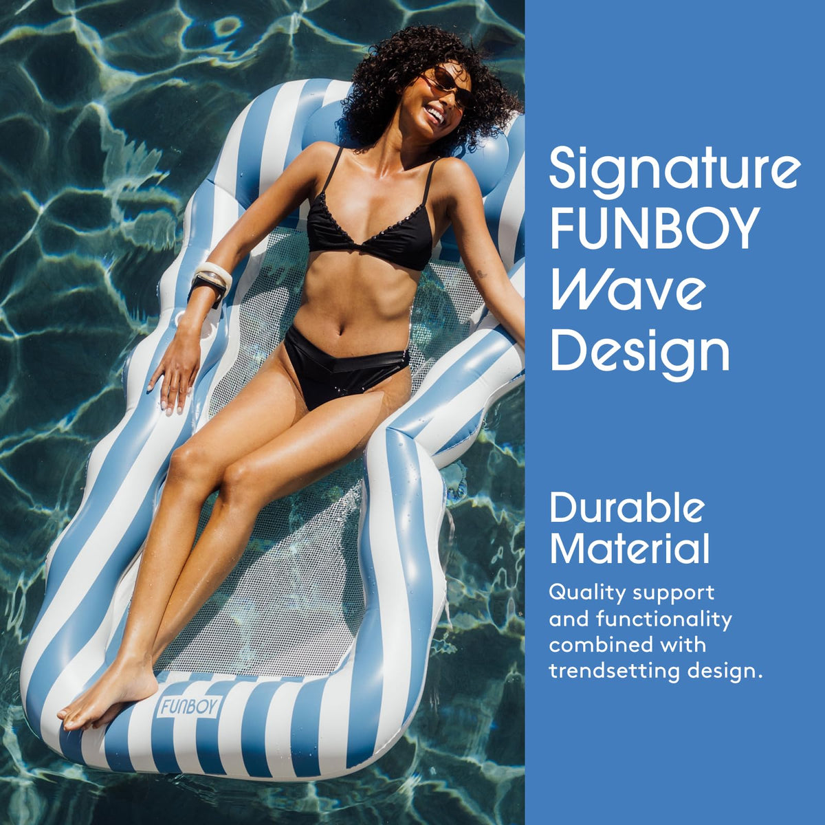 Striped Mesh Pool Lounger G96065