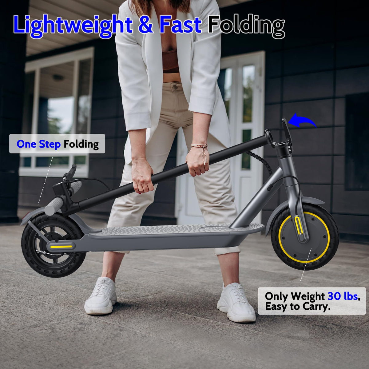 Electric Scooter with Dual Suspension Y8514