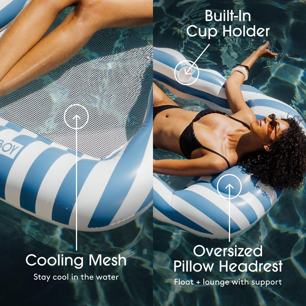 Striped Mesh Pool Lounger G96065