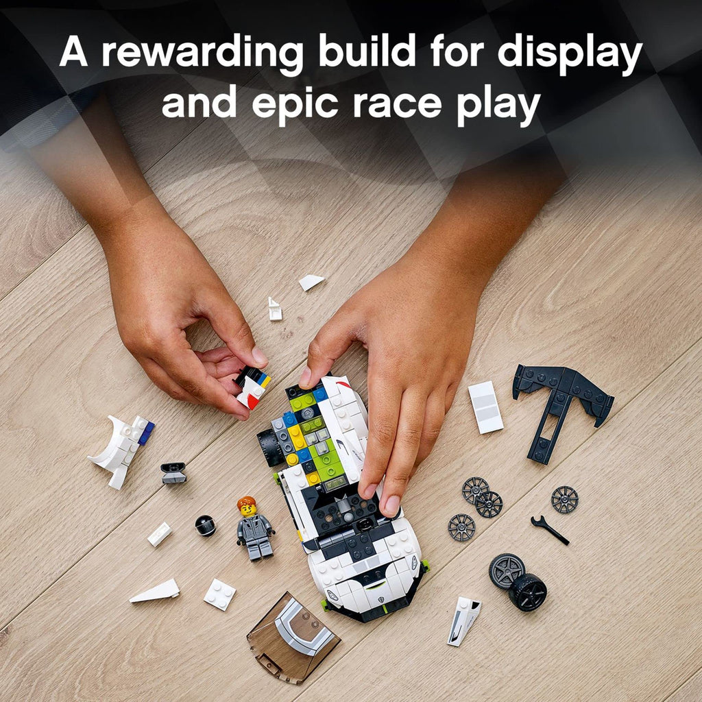 Racing Sports Car Toy with Driver Minifigure H438