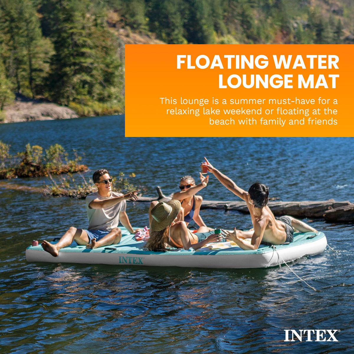 Inflatable Floating Water Lounge Mat Z317792