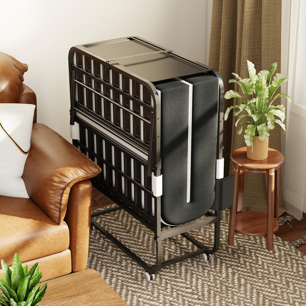 Folding Bed with Mattress & Headboard K423964