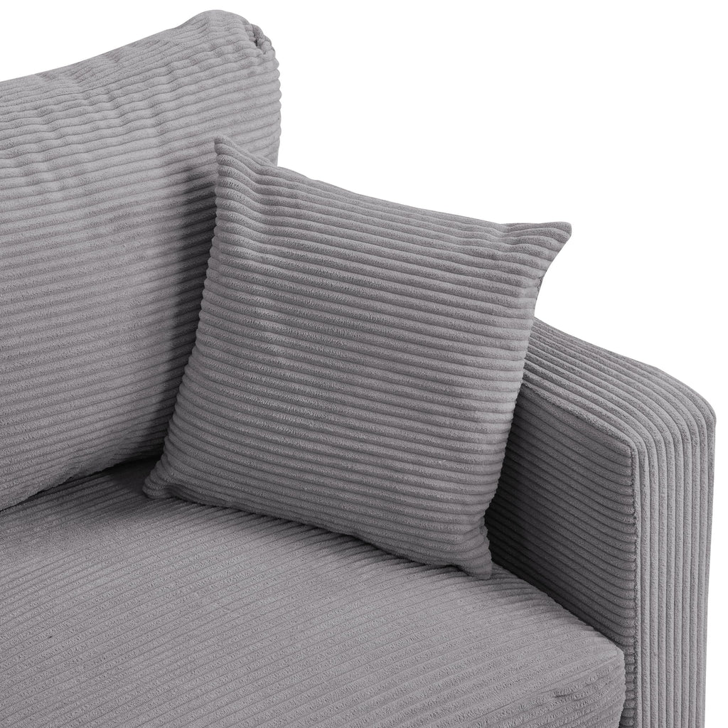 Light Gray Oversized Sleeper Sofa Chair A439586